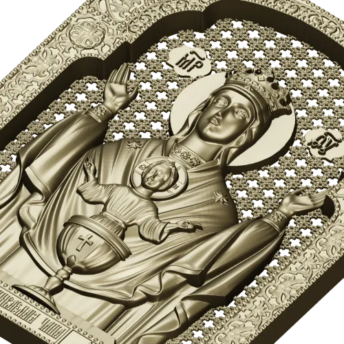 Inexhaustible Chalice - STL 3D Model for CNC Icon Relief