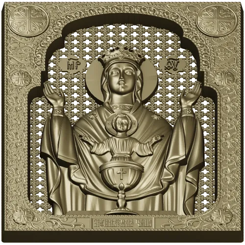 Inexhaustible Chalice - STL 3D Model for CNC Icon Relief
