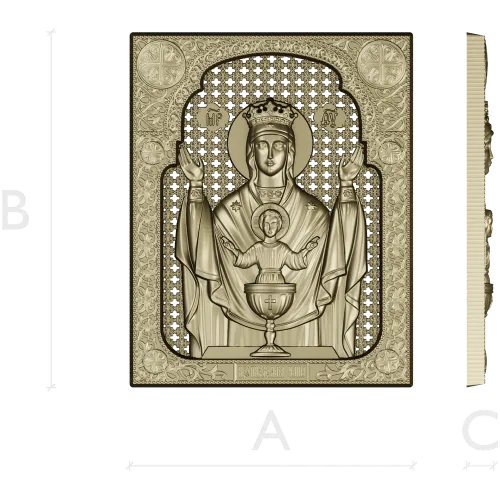 Inexhaustible Chalice - STL 3D Model for CNC Icon Relief
