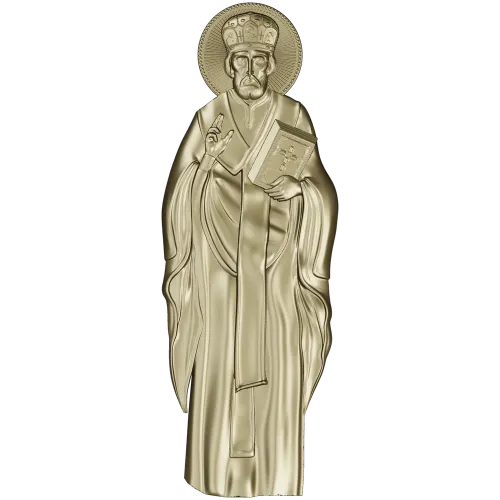 Икона Святителя Николая Чудотворца - STL 3D модель для ЧПУ