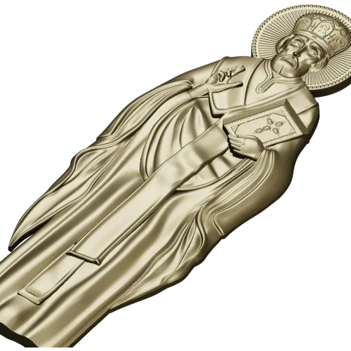 Икона Святителя Николая Чудотворца - STL 3D модель для ЧПУ