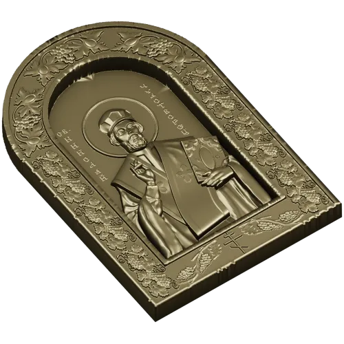Икона Святителя Николая Чудотворца - 3D STL рельеф