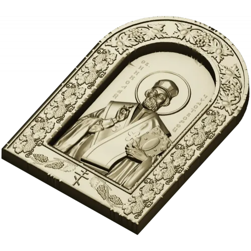 Икона Святителя Николая Чудотворца - 3D STL рельеф