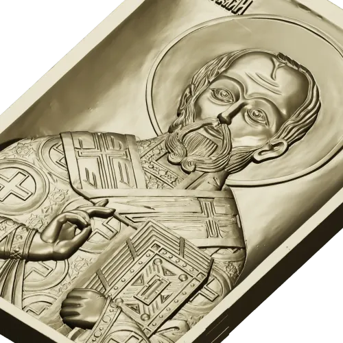 Saint Nicholas Icon Relief STL for CNC
