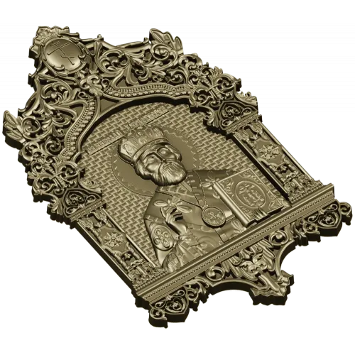 Икона Святителя Николая Чудотворца - STL модель для ЧПУ