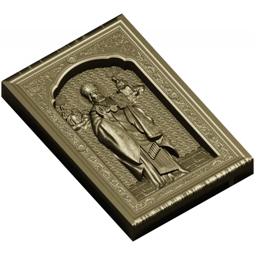 Икона Святителя Николая Чудотворца - 3D модель STL для ЧПУ