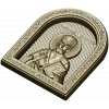 Saint Nicholas Icon Relief STL for CNC