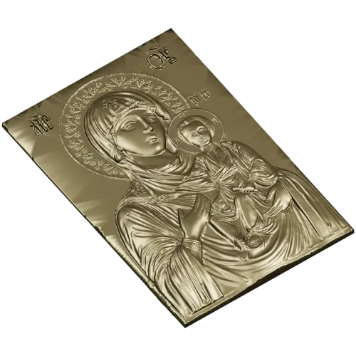 Hodegetria of Athos - Bas-Relief Icon STL for CNC