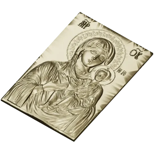 Hodegetria of Athos - Bas-Relief Icon STL for CNC