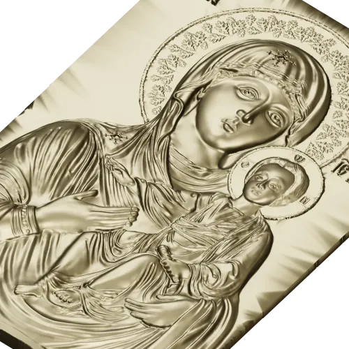 Hodegetria of Athos - Bas-Relief Icon STL for CNC