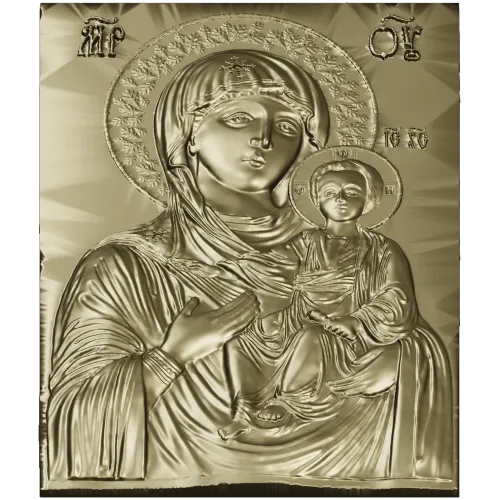 Hodegetria of Athos - Bas-Relief Icon STL for CNC