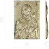 Hodegetria of Athos - Bas-Relief Icon STL for CNC