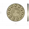 Paschal Tray 3D Model (STL) - Christ Pantocrator Medallion