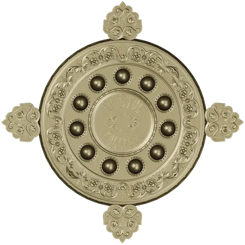 Paschal Tray 3D STL Model Christ Is Risen