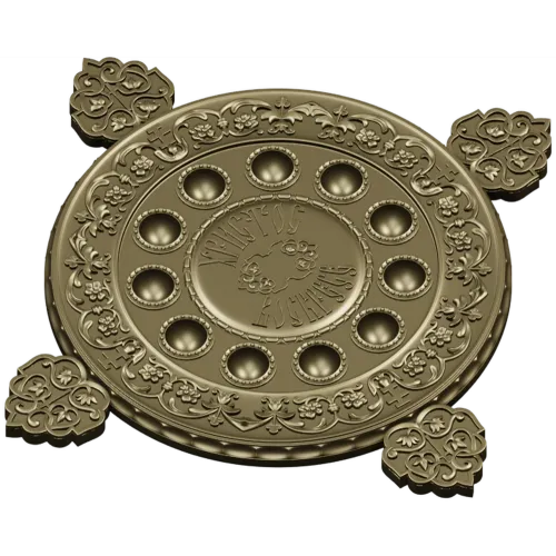 Paschal Tray 3D STL Model Christ Is Risen