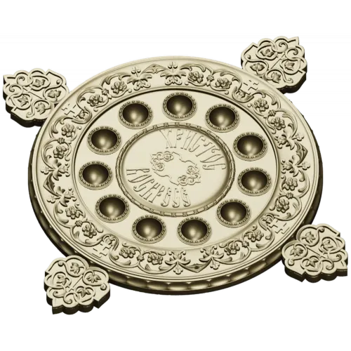Paschal Tray 3D STL Model Christ Is Risen