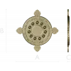 Paschal Tray 3D STL Model Christ Is Risen