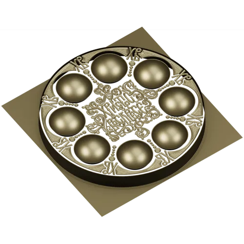 Paschal Egg Tray - CNC-ready STL 3D Model