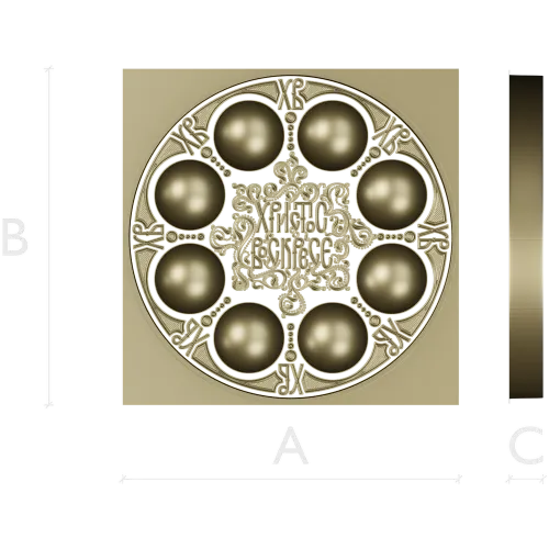 Paschal Egg Tray - CNC-ready STL 3D Model