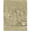 Pokrovsky Cathedral bas-relief STL model for CNC milling