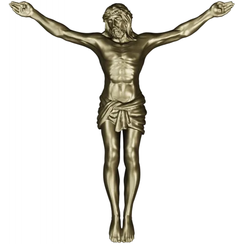High-relief Crucifix 3D STL model for CNC carving