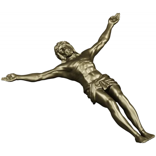 High-relief Crucifix 3D STL model for CNC carving
