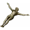 High-relief Crucifix 3D STL model for CNC carving