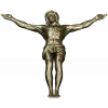 High-relief Crucifix 3D STL model for CNC carving