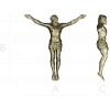 High-relief Crucifix 3D STL model for CNC carving