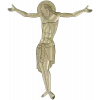 High-relief Crucifix 3D STL for CNC milling