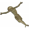 High-relief Crucifix 3D STL for CNC milling