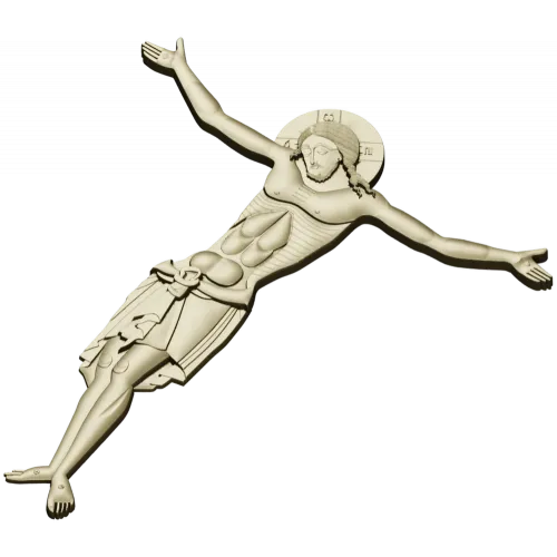 High-relief Crucifix 3D STL for CNC milling