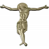 High-relief Crucifix 3D STL for CNC milling