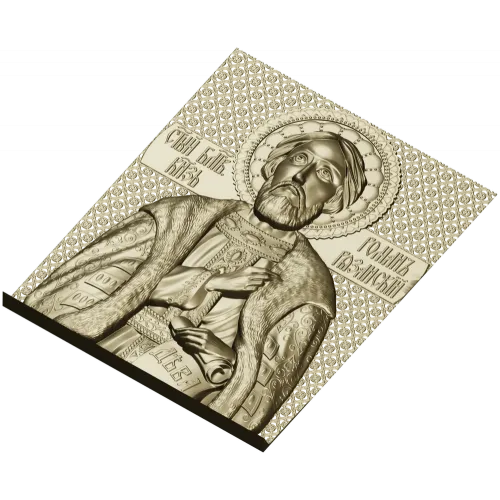 Saint Roman of Ryazan - STL Relief for CNC