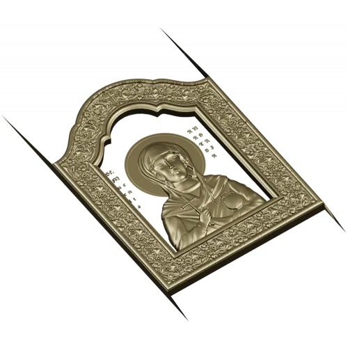 Saint Anastasia Icon STL Relief for CNC Milling
