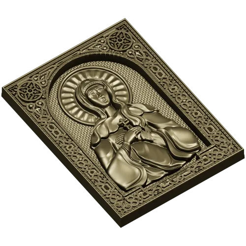 Икона Святой Анастасии - 3D модель STL для ЧПУ