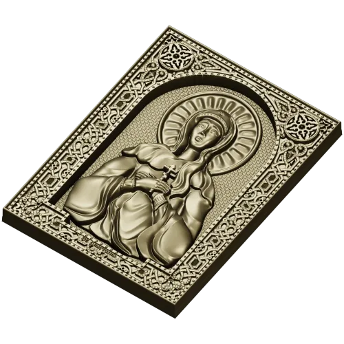 Икона Святой Анастасии - 3D модель STL для ЧПУ