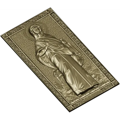 Икона Святой Анастасии - 3D модель STL для ЧПУ
