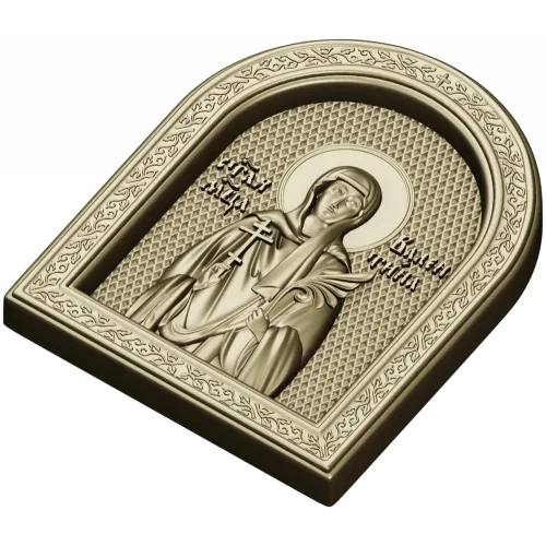 Икона Святая Валентина - 3D модель STL для ЧПУ