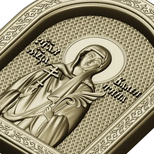 Икона Святая Валентина - 3D модель STL для ЧПУ