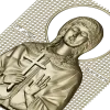 Saint Barbara - high-relief STL icon for CNC milling