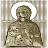 Saint Barbara - high-relief STL icon for CNC milling