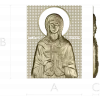Saint Barbara - high-relief STL icon for CNC milling