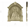 Saint Catherine Icon 3D STL for CNC