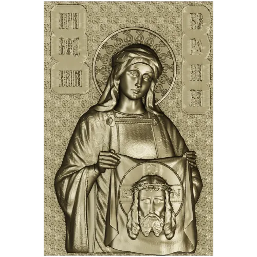 Saint Veronica 3D relief - STL model for CNC