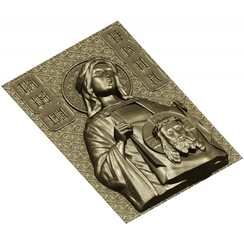 Saint Veronica 3D relief - STL model for CNC