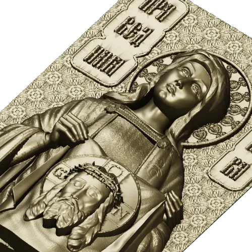 Saint Veronica 3D relief - STL model for CNC