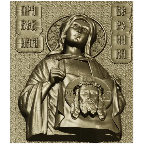 Saint Veronica 3D relief - STL model for CNC