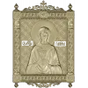 Saint Galina icon STL for CNC - high-relief religious panel