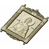Saint Galina icon STL for CNC - high-relief religious panel